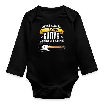 Gitarre Musik Plektron E-Gitarre E-Bass - Baby Bio-Langarm-Body - Schwarz - Vorne