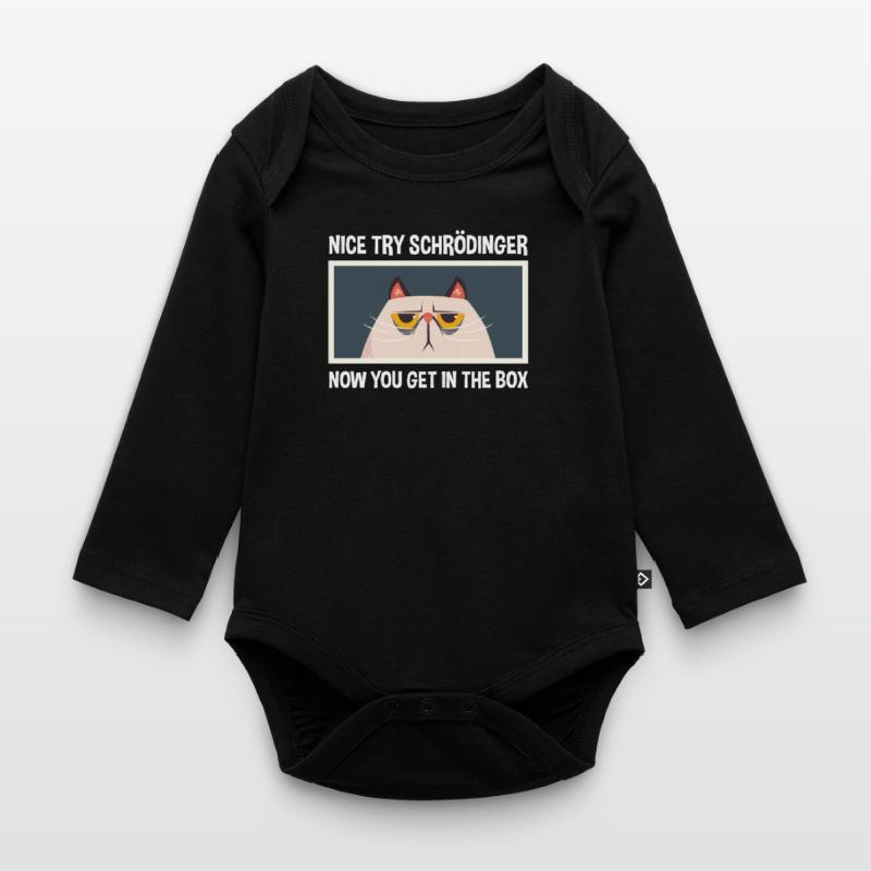 Nice attempt Schrödinger physics physicist Organic Longsleeve Baby Bodysuit