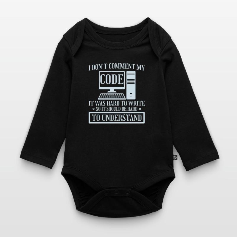 Je ne commente pas le codage du programmeur de code Body Bébé bio manches longues