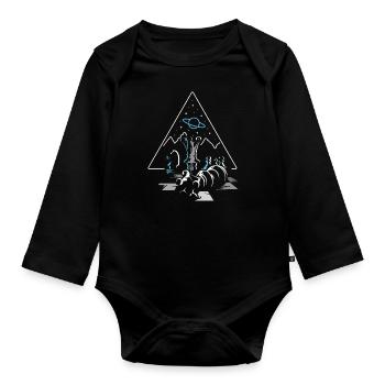 Cadeau de joueur d'échecs de joueur d'échecs cool - Body Bébé bio manches longues - noir - Devant