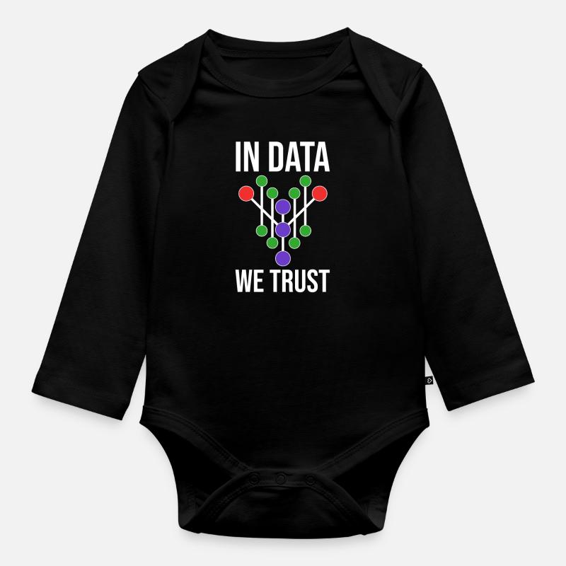 Data Science Analyst Data Scientist - Body Bébé bio manches longues - noir