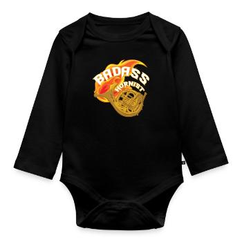 Mauvaise conception hornistique pour - Body Bébé bio manches longues - noir - Devant