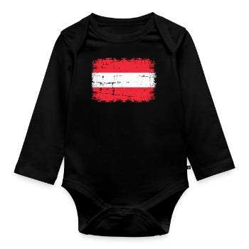 L'Autriche - Body Bébé bio manches longues - noir - Devant