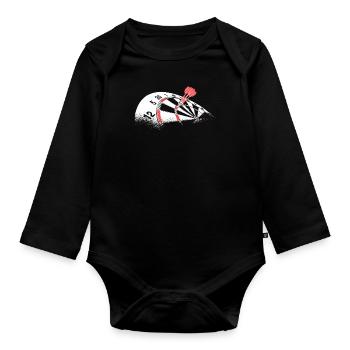 Dart - Body Bébé bio manches longues - noir - Devant