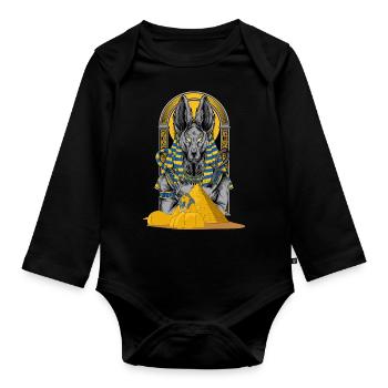 Égypte - Body Bébé bio manches longues - noir - Devant