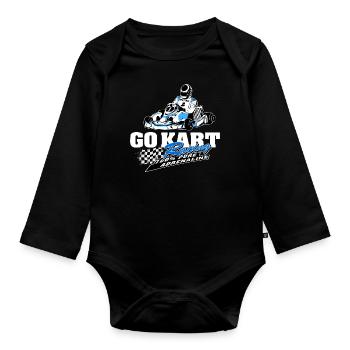 GoKart - Karting - Kart - Go Kart - Organic Longsleeve Baby Bodysuit - black - Front
