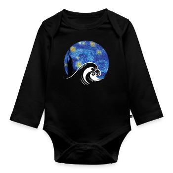 Van Gogh - Baby Bio-Langarm-Body - Schwarz - Vorne