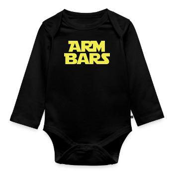 Brasilianische Jiu-Jitsu Armbars BJJ - Baby Bio-Langarm-Body - Schwarz - Vorne
