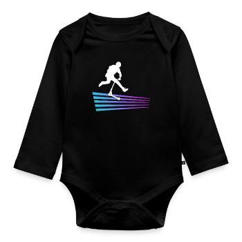 Freestyle-Roller - Baby Bio-Langarm-Body - Schwarz - Vorne