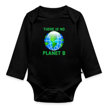 Environnement, Changement climatique, Changement climatique - Body Bébé bio manches longues - noir - Devant
