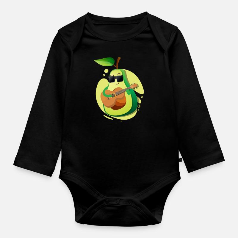 Avocado - Body Bébé bio manches longues - noir