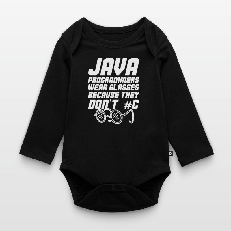 Programmeur Java sympa Body Bébé bio manches longues