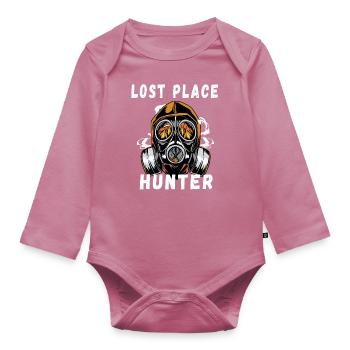 Caméra citation Lost Place Hunter Explorer cadeau - Body Bébé bio manches longues - mauve - Devant