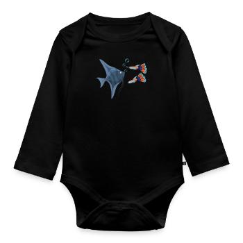 Aquaristics Aquarist Aquarium Design - Organic Longsleeve Baby Bodysuit - black - Front