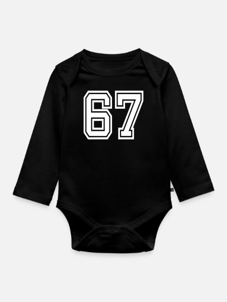 Zonguldak 67 - Baby Bio-Langarm-Body - Schwarz