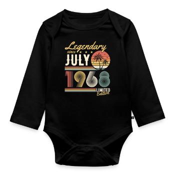 Legendary Since July 1968 Limited Edition - Body Bébé bio manches longues - noir - Devant