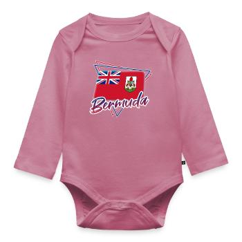 Bermuda - Baby Bio-Langarm-Body - Mauve - Vorne