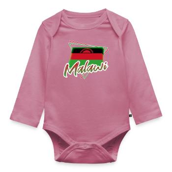Malawi - Organic Longsleeve Baby Bodysuit - mauve - Front