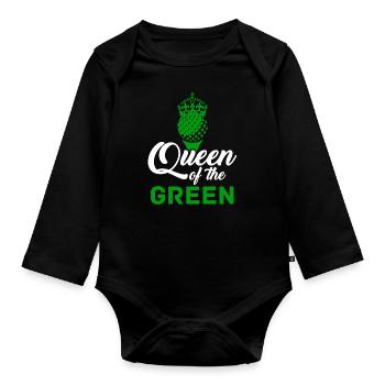 Golfeur Golf golf golf golf - Body Bébé bio manches longues - noir - Devant