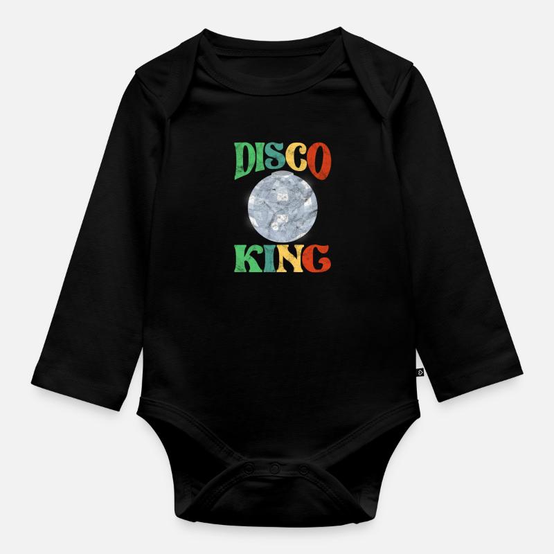Disco - Body Bébé bio manches longues - noir