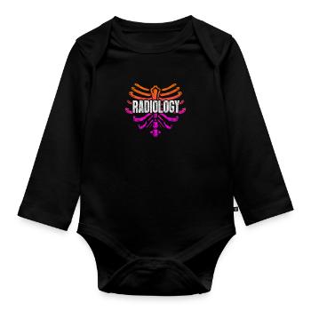 radiology - Organic Longsleeve Baby Bodysuit - black - Front