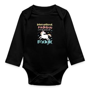 Radiology Radiologist Röntgen Rad Tech Gift - Organic Longsleeve Baby Bodysuit - black - Front