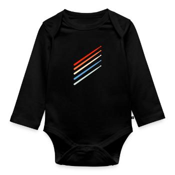 Percussion - Organic Longsleeve Baby Bodysuit - black - Front