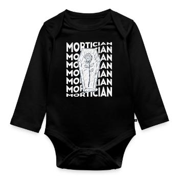 Undertaker Funeral - Organic Longsleeve Baby Bodysuit - black - Front