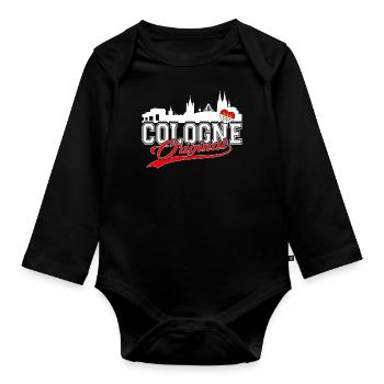 Cologne Original - Kölner Original Kölle - Baby Bio-Langarm-Body - Schwarz - Vorne