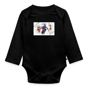 Freeride Freak - Body Bébé bio manches longues - noir - Devant