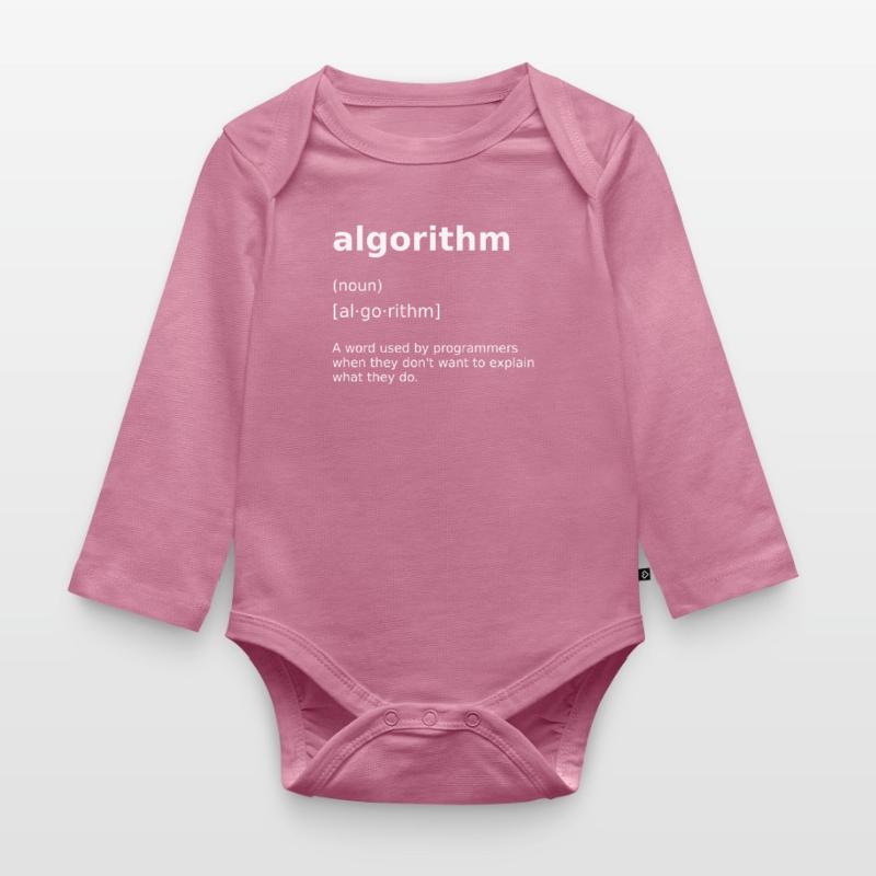 Programming Computer Science Computer Algorithm Organic Longsleeve Baby Bodysuit