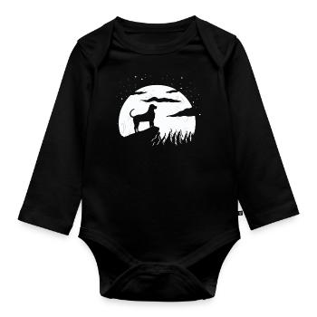 Broholmer - Body Bébé bio manches longues - noir - Devant
