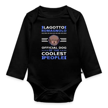 Lagotto Romagnolo Dog Owner Gift - Organic Longsleeve Baby Bodysuit - black - Front