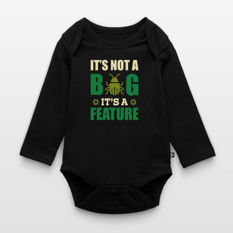 Informatiker Programmierer Baby Bio-Langarm-Body