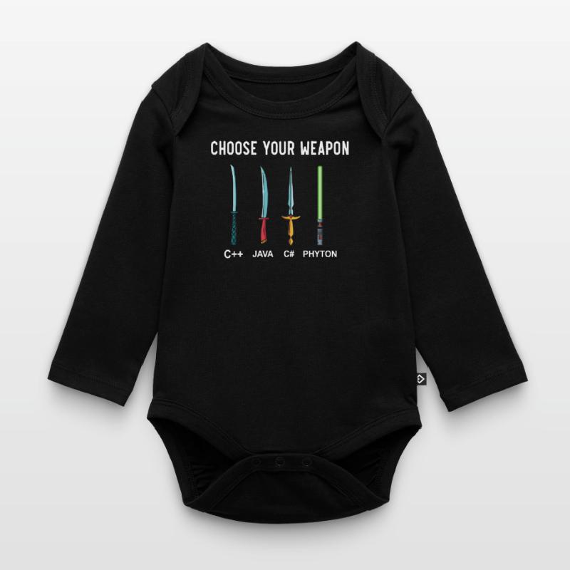 PHYTON PROGRAMMER Programming Encoder Encoding Organic Longsleeve Baby Bodysuit