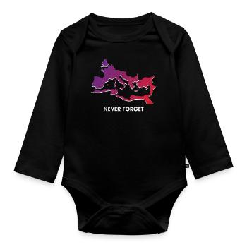 Roman Empire, Ancient Romans, Caesar - Organic Longsleeve Baby Bodysuit - black - Front