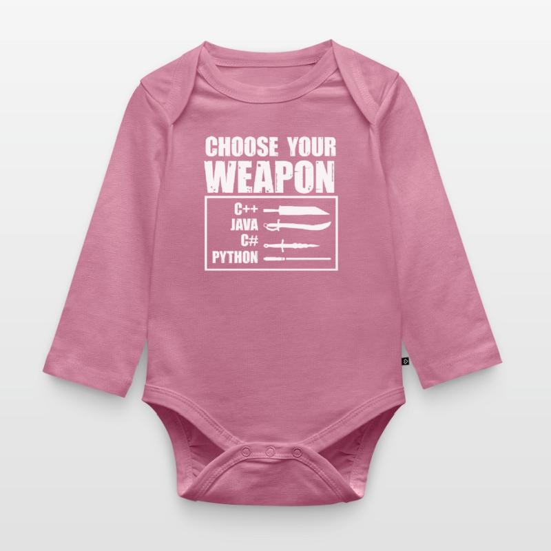 Python programming, programmer, coder Organic Longsleeve Baby Bodysuit