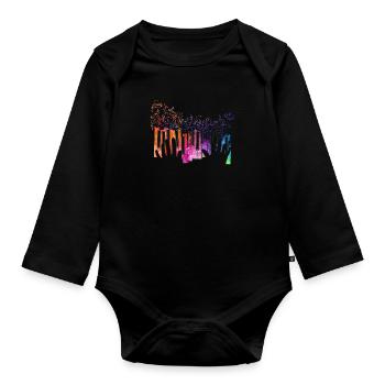 Piano Claviériste Musique Notes Musicien Pianiste - Body Bébé bio manches longues - noir - Devant