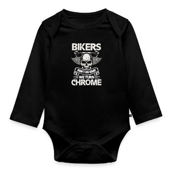 Biker - Baby Bio-Langarm-Body - Schwarz - Vorne