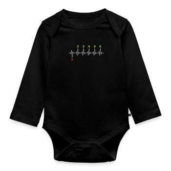 Biker - Baby Bio-Langarm-Body - Schwarz - Vorne