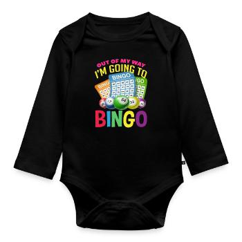 Bingo - Baby Bio-Langarm-Body - Schwarz - Vorne