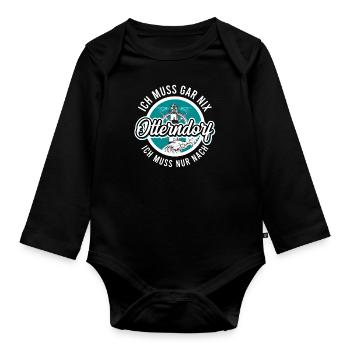 Otterndorf - Baby Bio-Langarm-Body - Schwarz - Vorne
