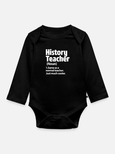 Historia - Vauvan pitkähihainen luomu-body - musta