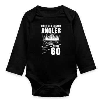Einer Der Besten Angler Wurde 60 60. Geburtstag - Baby Bio-Langarm-Body - Schwarz - Vorne