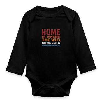 Computer Nerd PC Programmer Computer Science Gift - Organic Longsleeve Baby Bodysuit - black - Front