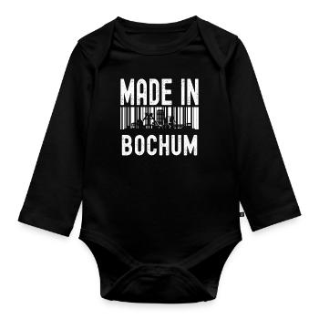 Bochum - Baby Bio-Langarm-Body - Schwarz - Vorne