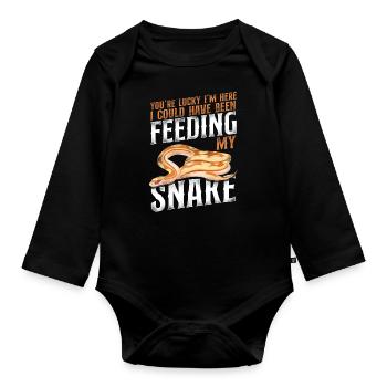 Snake Serpent Vintage YouRe Lucky - Baby Bio-Langarm-Body - Schwarz - Vorne