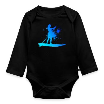Stand up Paddle Stand up Paddle Homme - Body Bébé bio manches longues - noir - Devant