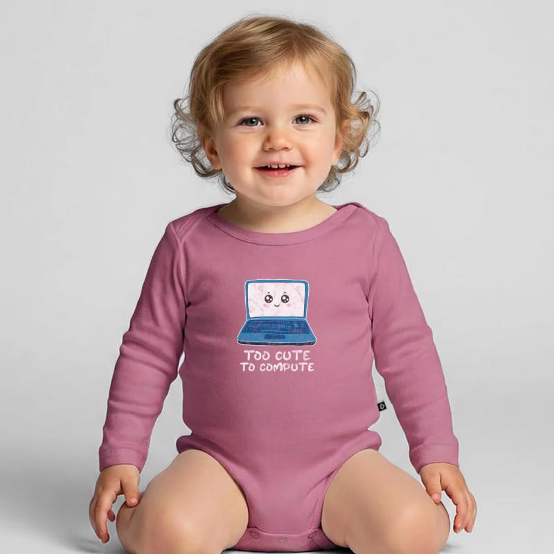 Computer Nerd PC Programmierer Informatik Geschenk Baby Bio-Langarm-Body