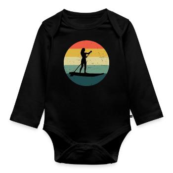 Stand up Paddleboard Hommes Stand up Paddle Board - Body Bébé bio manches longues - noir - Devant